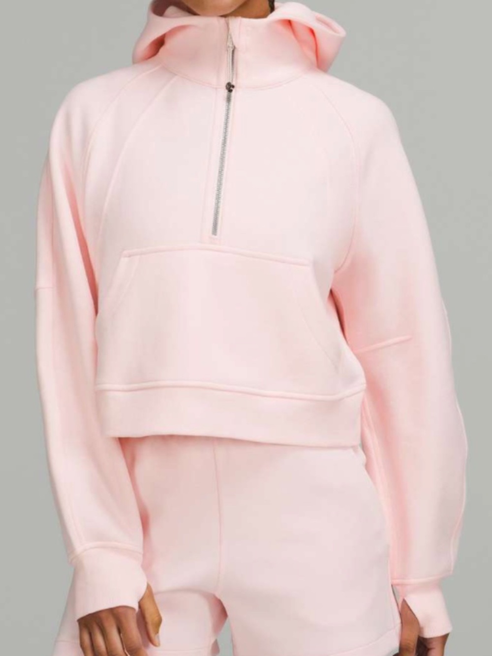 Lululemon Scuba Oversized Half-Zip Hoodie Strawberry Milkshake, NWOT